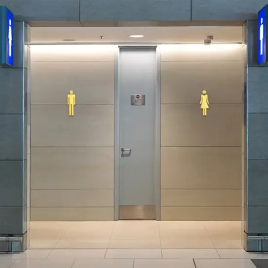 Unique Bargains Self-Adhesive Decor Office Business Women Restroom Sign image {5}