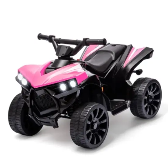 6V Kids Ride-on Toy, 4-Wheeler ATV Play Car with 1.86mph Max Speed image {1}