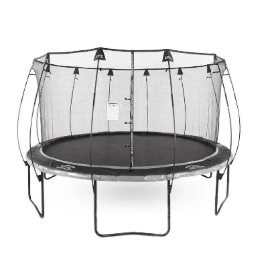 Skywalker Trampolines Epic Series 14' Round Trampoline with Dual Spring Pad - Black/Gray image {1}