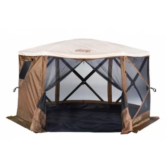 Clam Quick Set Escape Sky Camper Portable Gazebo Canopy Shelter w/ Floor(2 Pack) image {1}