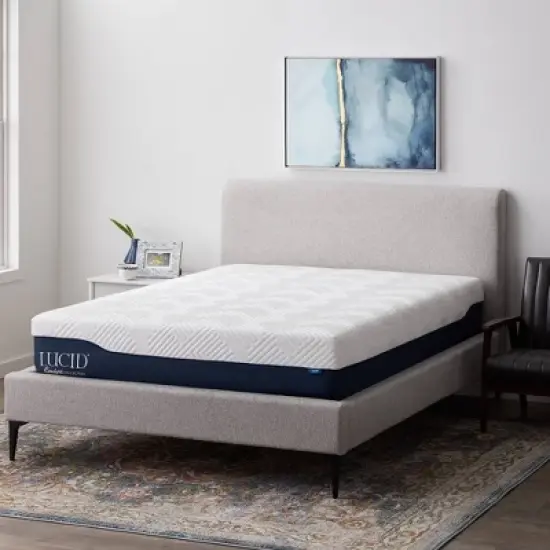 Lucid Comfort Collection Gel & Aloe Vera 12" Hybrid Memory Foam Mattress image {7}