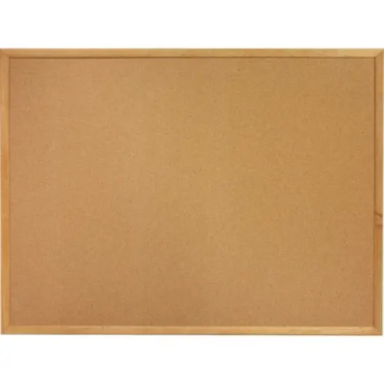 Quartet - Classic Series - Cork Bulletin Board - Natural Cork Surface image {3}