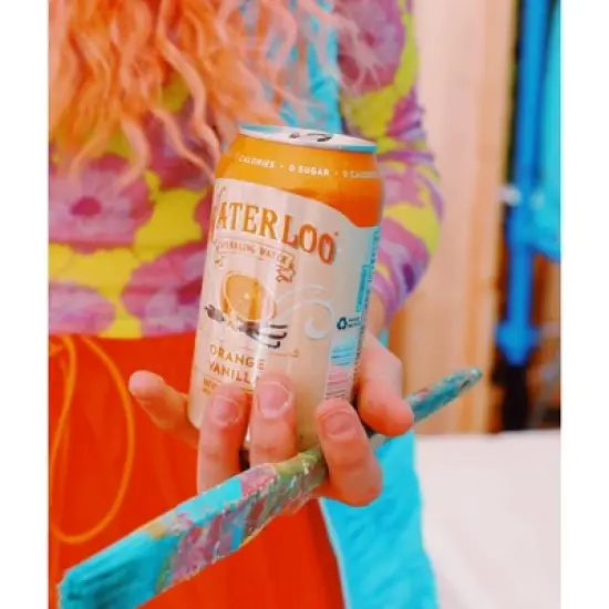 Waterloo Orange Vanilla Sparkling Water - 8pk/12 fl oz Cans image {4}