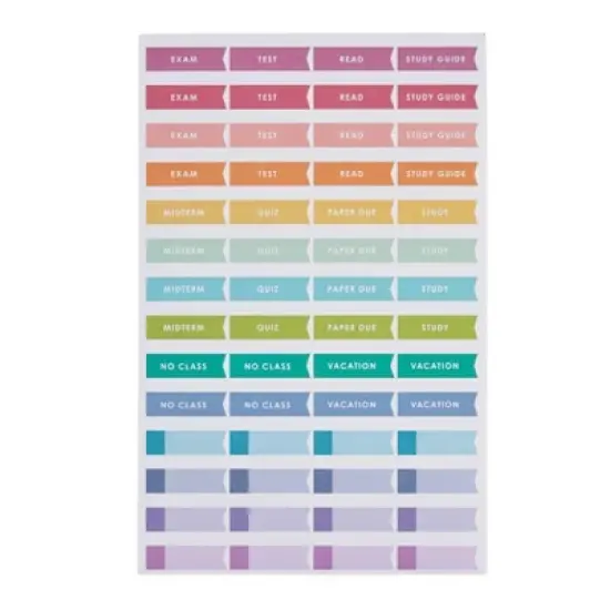 Erin Condren July 2025 - June 2026 Academic Planner A5 Colorblock Circles Coral image {5}