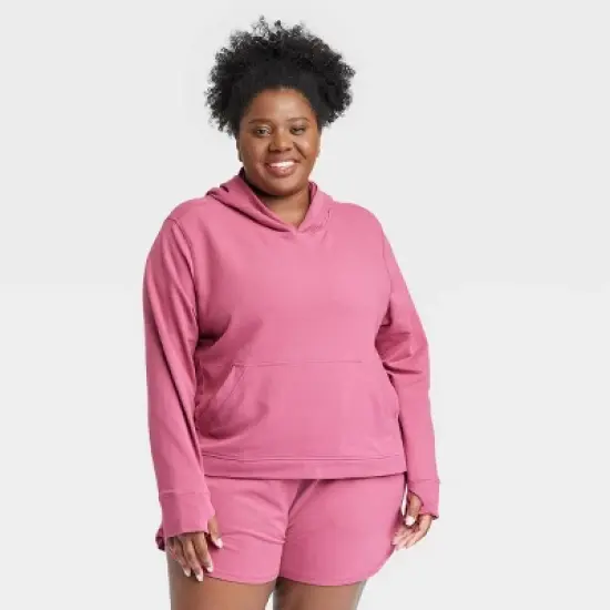Women's Plus Size Ultra Value French Terry Hooded Sweatshirt - All in Motion&trade; image {1}