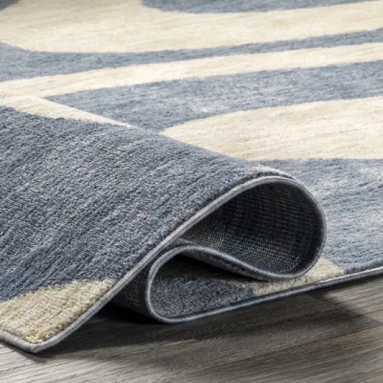 Izzy Retro Swirls Kids Area Rug image {3}