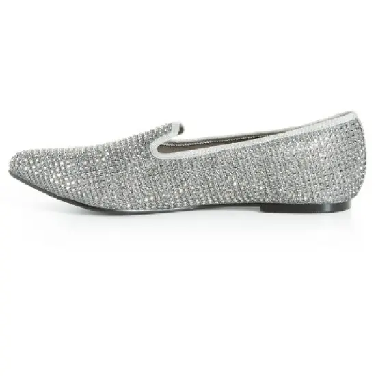 Women's WIDE FIT Maya Flat Shoe - pewter | AVENUE image {3}