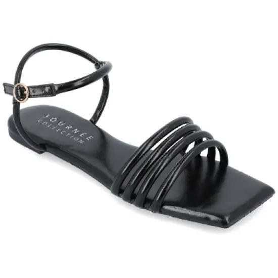 Journee Collection Womens Lyddea Tru Comfort Foam Buckle Multi Strap Sandal image {9}