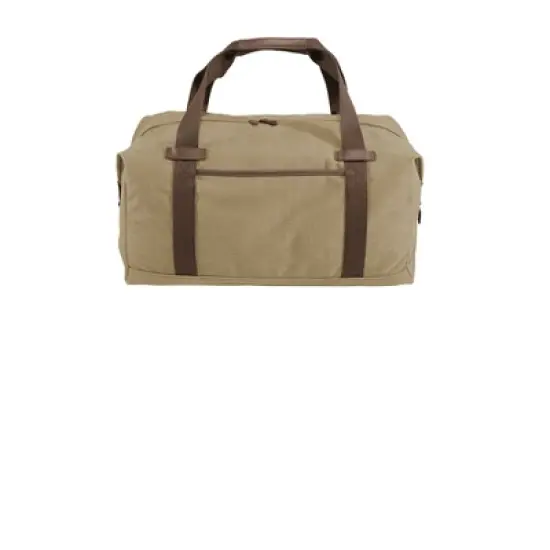 Port Authority Classic Expandable Duffel Bag with Faux Leather Trim - 45L image {2}