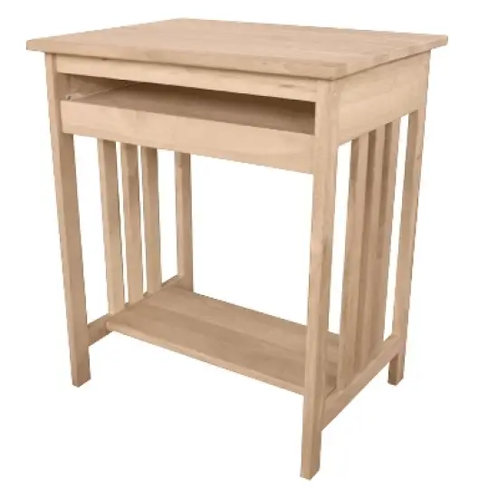 International Concepts Mission Computer Stand Unfinished image {9}