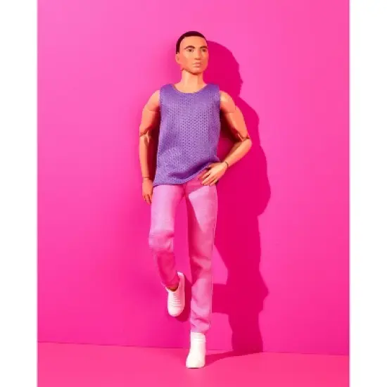 Barbie Looks Ken Doll with Purple Shirt image {1}