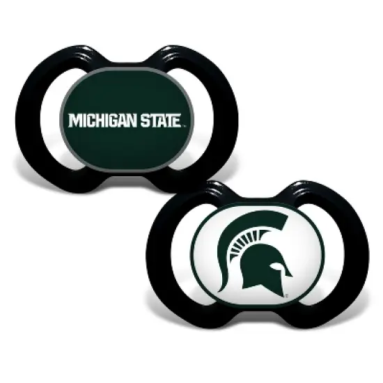 BabyFanatic Officially Licensed Unisex Pacifier 2-Pack - NCAA Michigan State Spartans image {1}