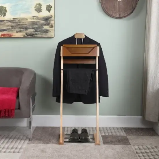 Proman Products Newport Valet Light Walnut image {2}