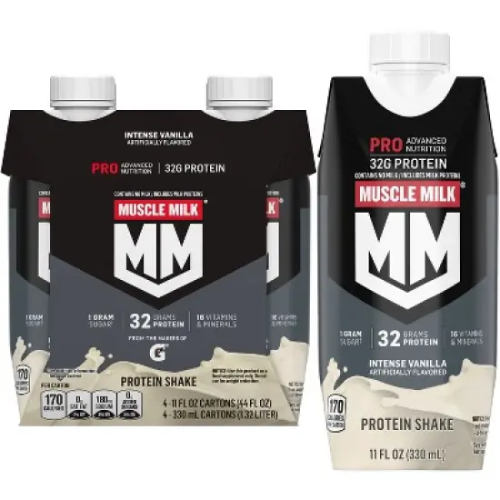 Muscle Milk Pro Nutritional Milkshake - Vanilla - 11oz/4pk image {7}