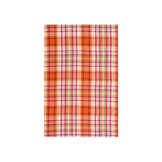 C&F Home Briar Plaid Handwoven 100% Cotton Fall Kitchen Dishtowel image {8}
