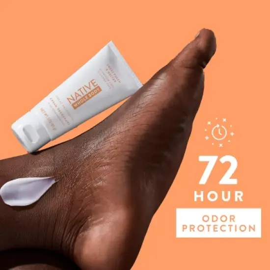 Native Whole Body Cream Deodorant - Sweet Peach & Nectar - Aluminum-Free - 3oz image {3}