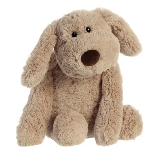 Aurora Huggle Buddies 13" Dexter Dog Brown Stuffed Animal image {1}