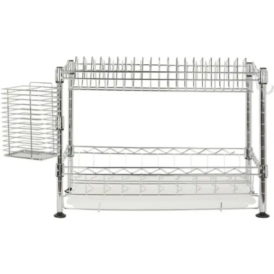 Darina Adjustable Dish Rack - HAC1000 - Chrome - Safavieh image {5}