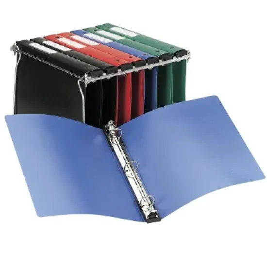 Avery Hanging Storage 3 Ring Binder, 1" Round Rings, 1 Blue Binder (14800) image {3}
