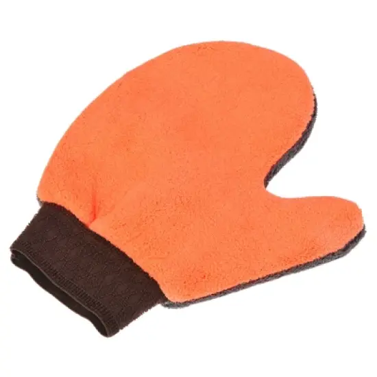 Unique Bargains Microfiber Wash Gloves Chenille Sponge Mitten Dry Duster with Thumb for House Cleaning image {6}