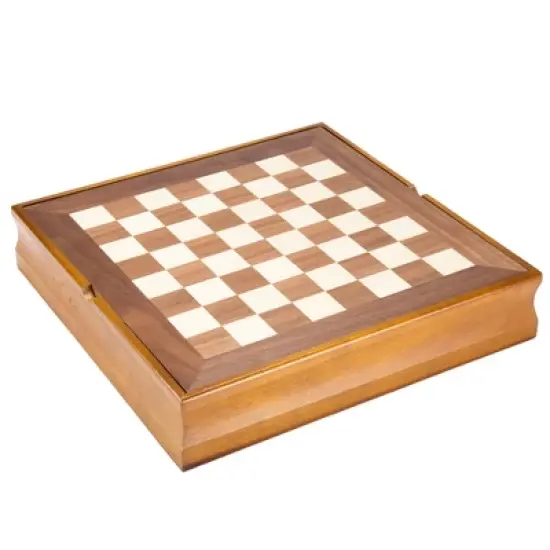 Toy Time 7-in-1 Classic Wooden Board Game Set With Storage Box image {2}