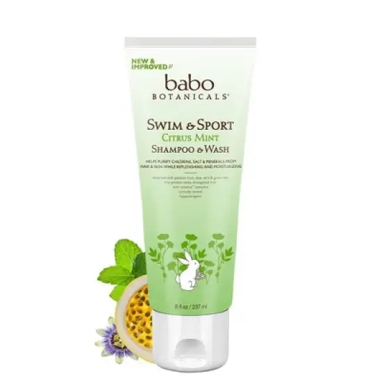 Babo Botanicals Swim & Sport Citrus Mint Baby Shampoo & Wash - (Select Size) image {6}
