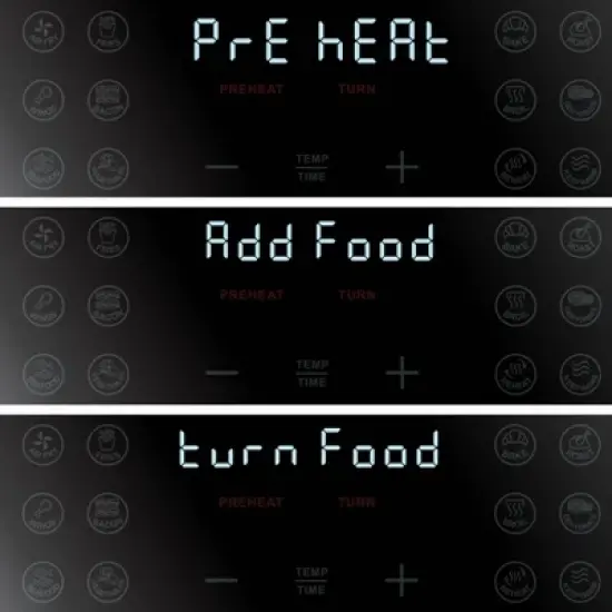 Gourmia 8qt Digital Air Fryer, with 12 One-Touch Functions & Guided Cooking - Stainless Steel: Kitchen Appliance image {5}