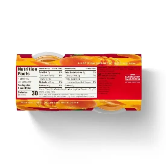 No Sugar Added Mandarin Oranges Fruit Cups - 16oz/4ct - Market Pantry&trade; image {1}