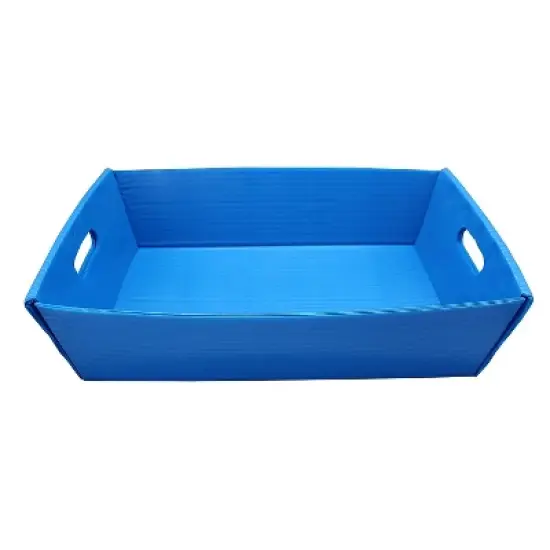Flipside Corrugated Plastic Letter Tray Blue 4/Pack (40362) image {2}
