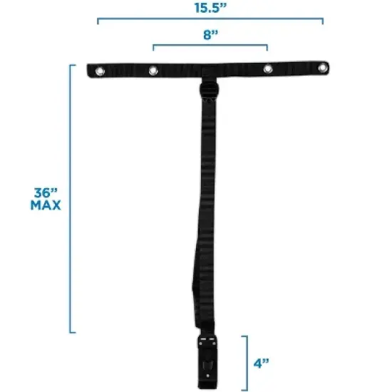 Mount It! TV Safety Straps For Child and Baby Proofing, Anti Tip Prevention and Earthquake Protection | Secures to TV Stand and Walls | Black image {5}