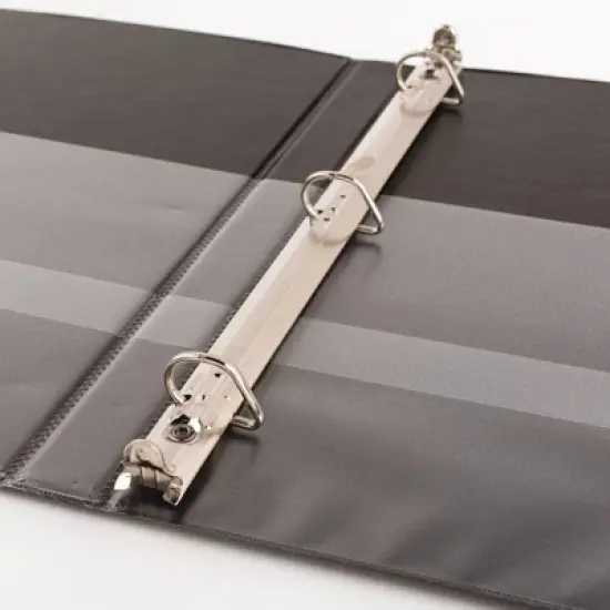 0.5" Ring Binder Clear View Black - up&up&trade;: Half Inch, 120 Sheet Capacity, 4 Pockets, Hard Cover image {5}