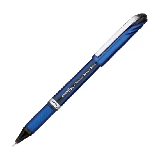 Pentel EnerGel NV Liquid Gel Pen .5mm Blue Barrel Blue Ink BLN25C image {1}