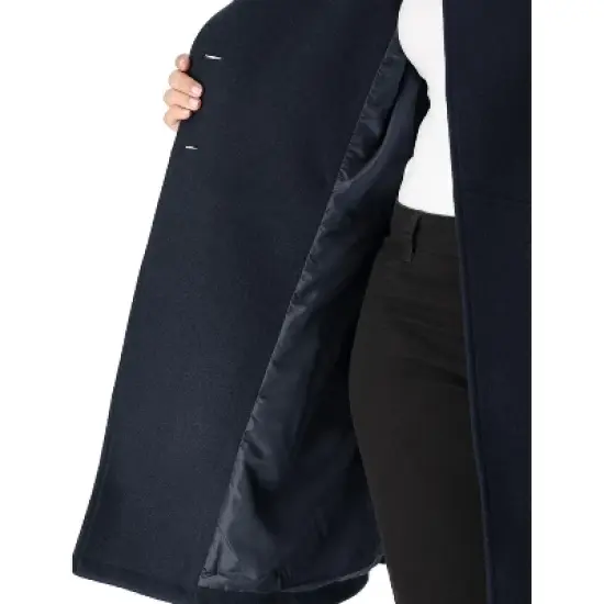 Agnes Orinda Women's Plus Size Winter Fashion Outerwear Double Breasted Warm Overcoats image {3}