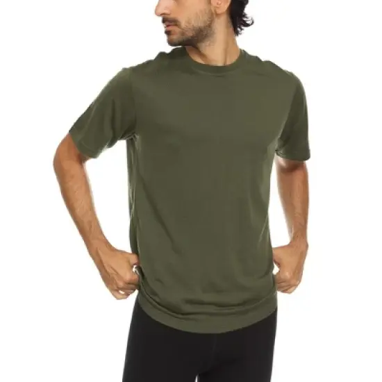 Minus33 Merino Wool Lightweight - Algonquin Men's T-Shirt Crew 100% Merino Wool Olive Drab Green XXL image {3}