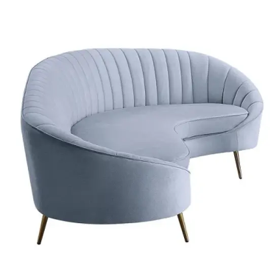 103" Ballard Sofa Light Gray Velvet - Acme Furniture image {4}