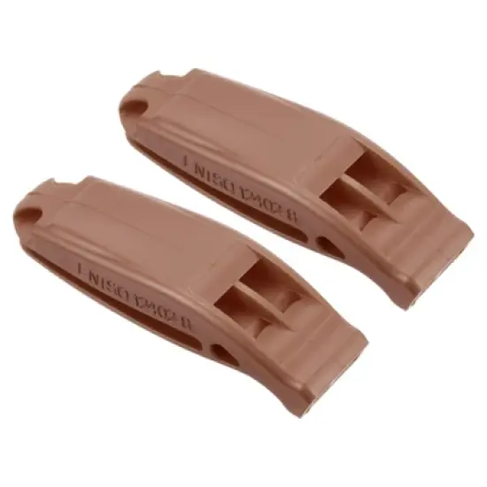 Unique Bargains Plastic Kayaking Hiking Survival Signal Marine Whistles 2 Pcs image {5}
