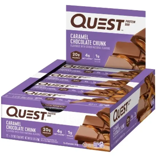 Quest Nutrition Protein Bar - Caramel Chocolate Chunk - 12ct/25.33oz image {2}