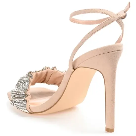 Journee Collection Womens Arlette Tru Comfort Foam Open Toe High Stiletto Pumps Nude 12 image {6}