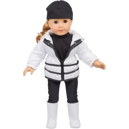 Dress Along Dolly Winter Snow Outfit for American Girl Doll, 5 Pieces image {2}