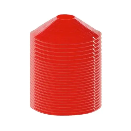 360 Athletics Saucer Cone Marker 7" Durable Stackable Agility Cones &ndash; Flexible Ribbed Plastic (25 Pack) image {2}