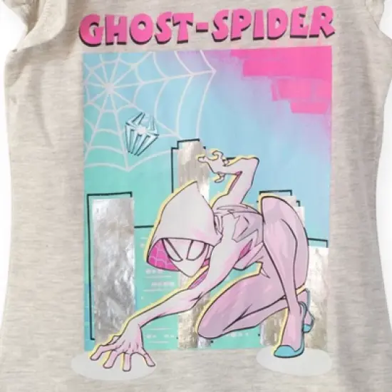 Marvel Spider-Man Ghost-Spider Girls T-Shirt and Leggings Outfit Set Little Kid to Big Kid  image {4}