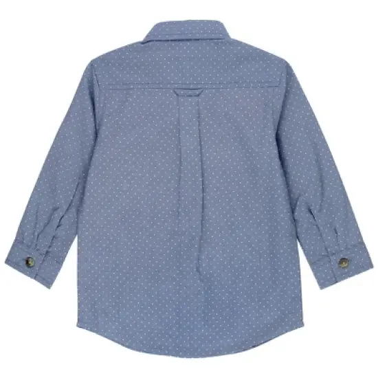 RuggedButts Toddler Boys Long Sleeve Button Down Shirt image {1}