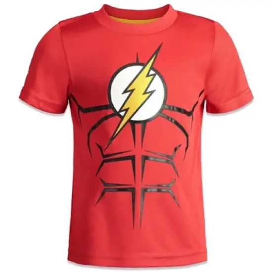 DC Comics Justice League Athletic Pullover T-Shirt and Mesh Shorts Outfit Set Toddler  image {1}