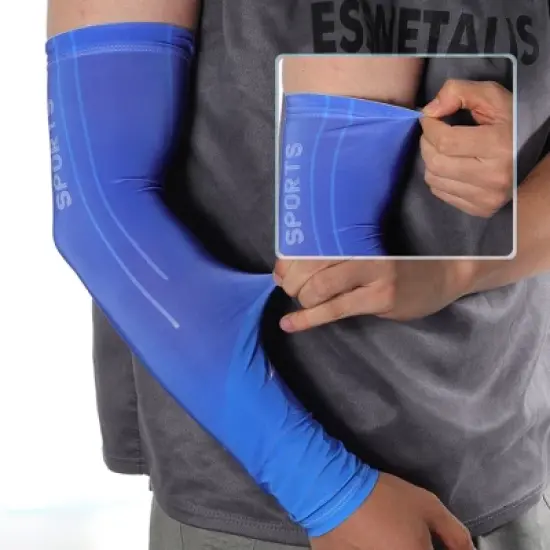 Unique Bargains Perspiration Wicking Arm Sleeves 1 Pair image {2}