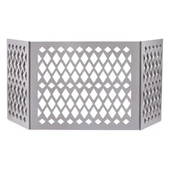 Hoovy Wooden Grey Freestanding Foldable Small Pet Dog Gates for Doorways. Dog Fence image {4}