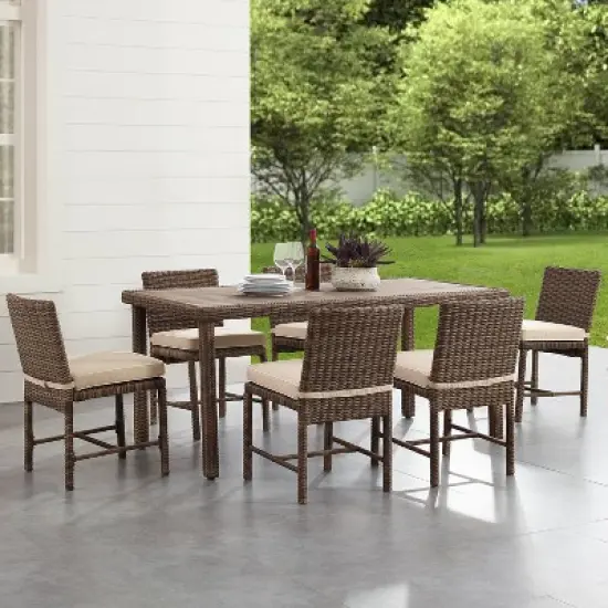 7pc Bradenton Outdoor Steel Dining Set - Crosley
 image {1}