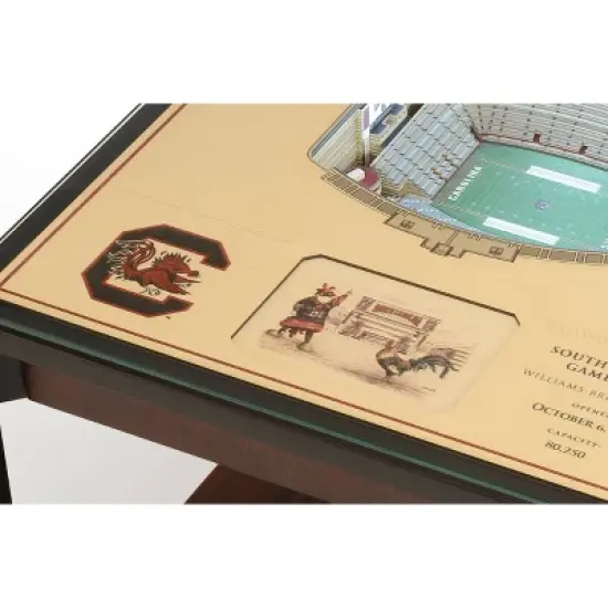 NCAA South Carolina Gamecocks 25-Layer StadiumViews Lighted End Table image {3}
