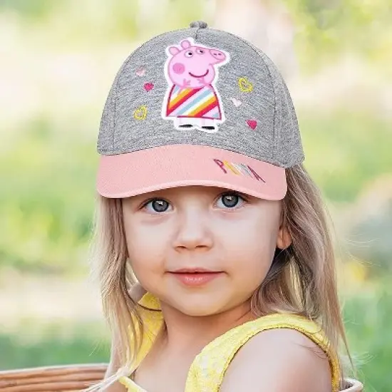 Peppa Pig Toddler Girls Baseball Cap- Grey image {1}