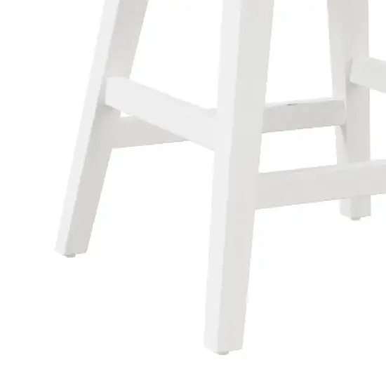 Clarion Wood and Upholstered Counter Height Swivel Stool Sea White - Hillsdale Furniture image {8}