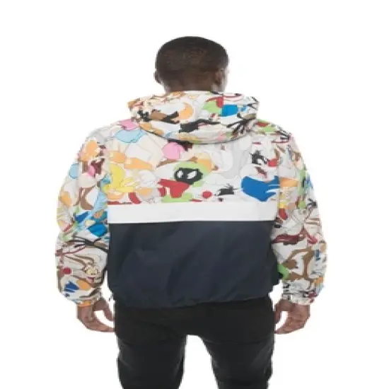 Members Only Looney Tunes Print Jackets for Men Casual image {2}